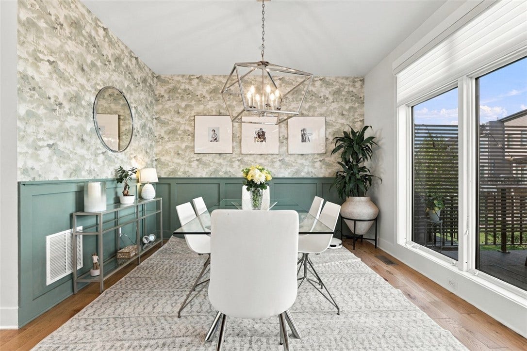 6447 Danielle St, Pittsburgh, PA 15206 Dining Area with Custom Wainscoting