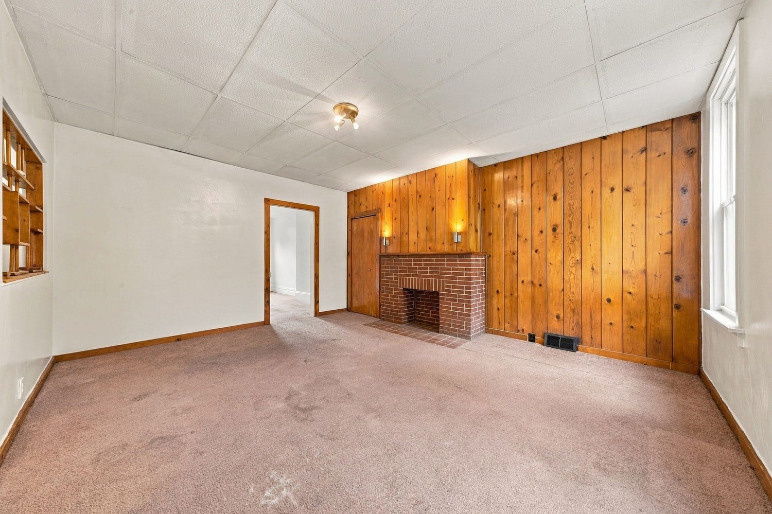 Living Room and Fireplace